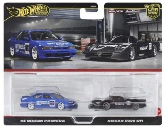 Hot Wheels Premium '94 Nissan Primera vs Nissan R390 GT1