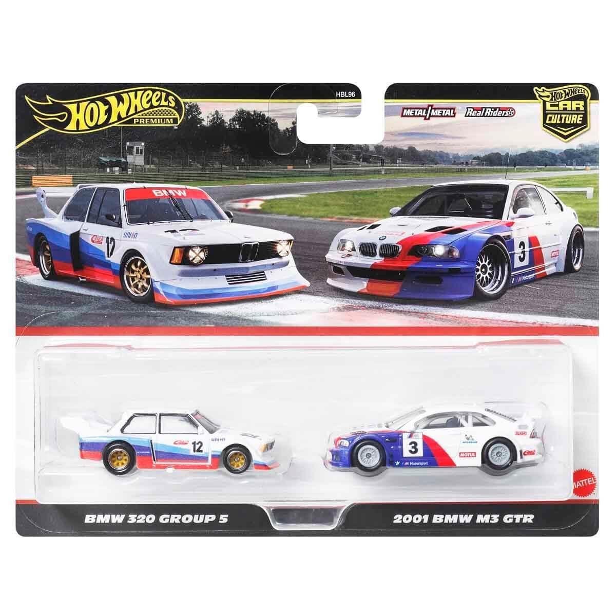 Hot Wheels Premium BMW 320 Group 5 vs 2001 BMW M3 GTR