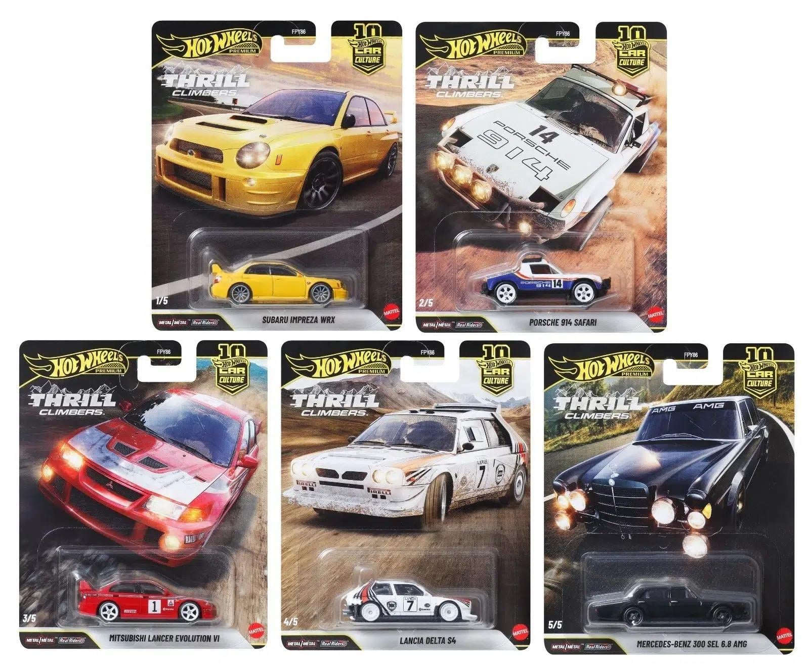 Hot Wheels Premium Thrill Climbers Set