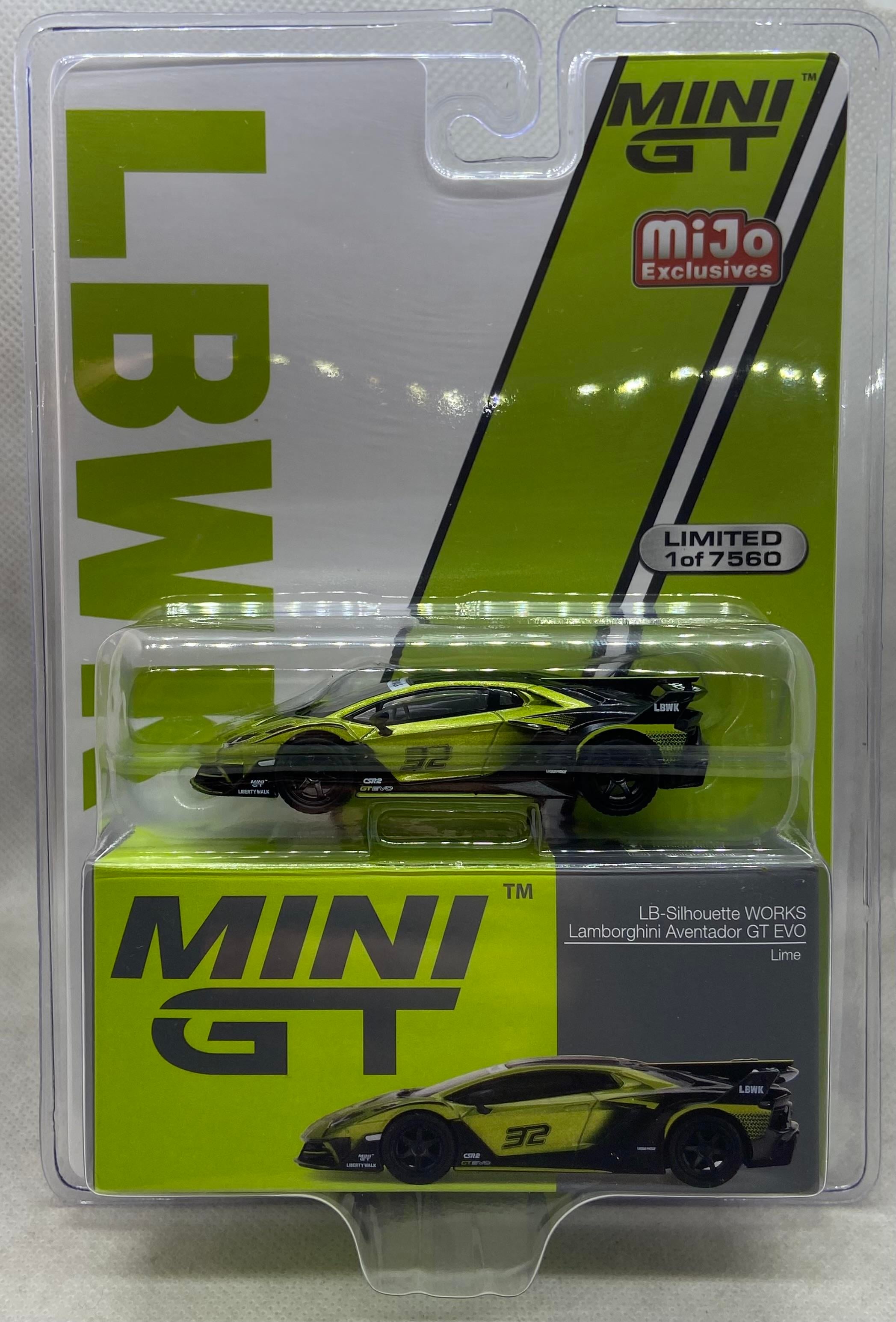 Mijo Exclusive Mini GT Lamborghini Aventador GT EVO LB-Silhouette WORKS