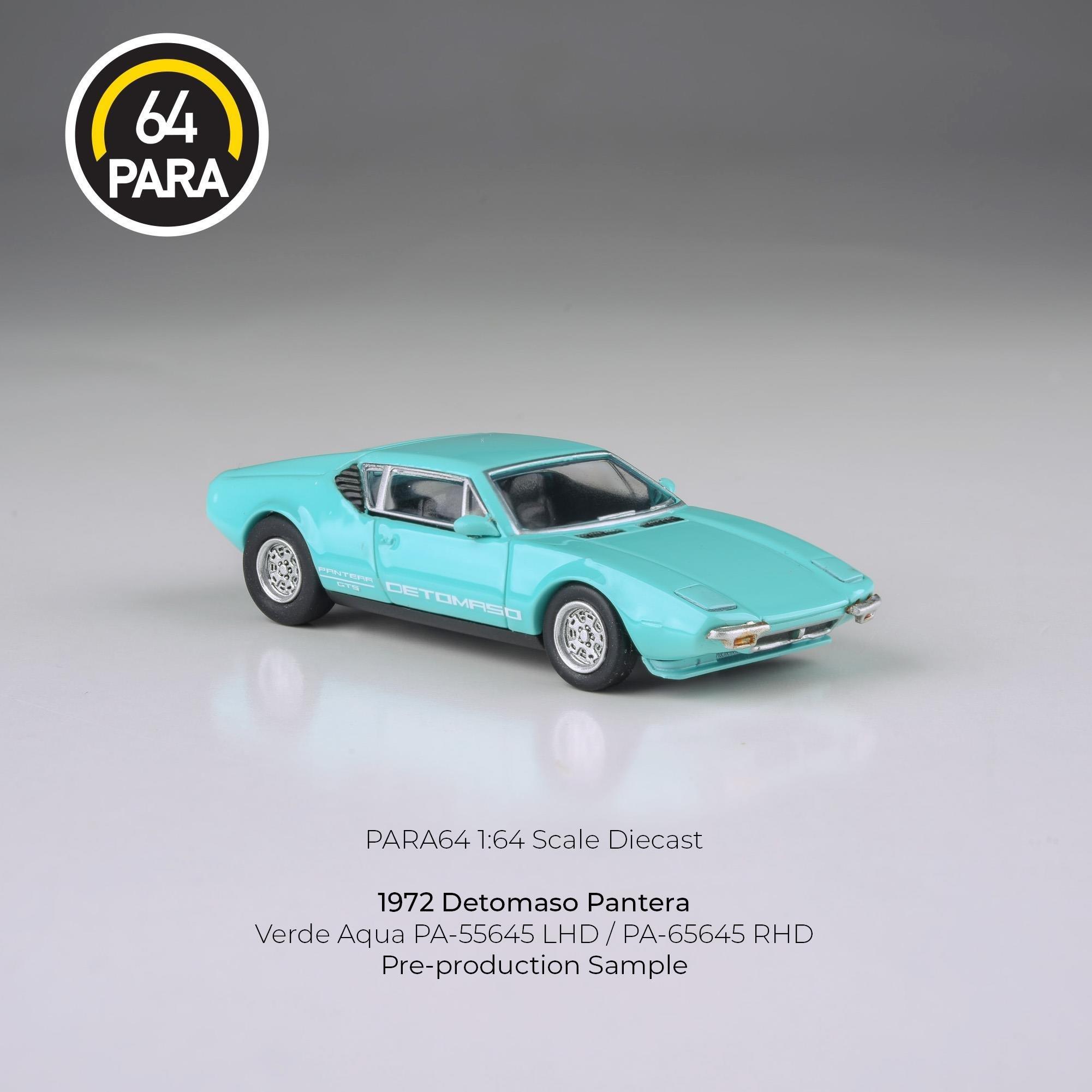 Para64 De Tomaso Pantera 1972 Verde Aqua lights down