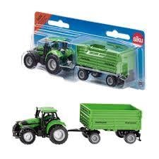 Siku - DEUTZ with 4 Wheel Trailer