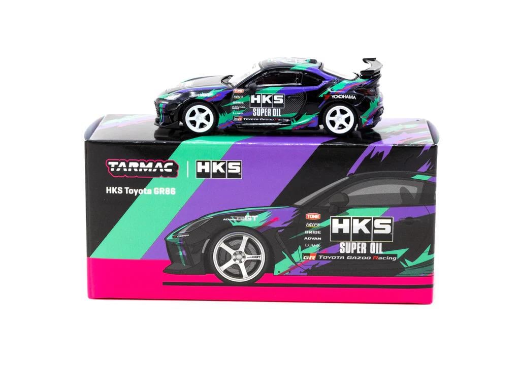 Tarmac Works 1/64 HKS Toyota GR86 Black