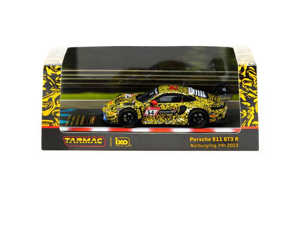 Tarmac Works X iXO Models 1/64 Porsche 911 GT3 R Nürburgring 24h 2023 - HOBBY64 - Ayhancan Güven T64-084-23NUR54