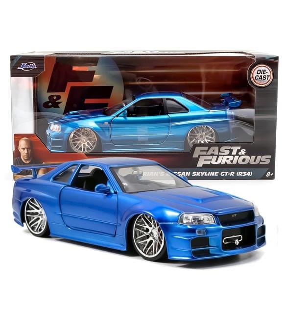 1/24 Brian's Nissan Skyline R34 Blue - Jada