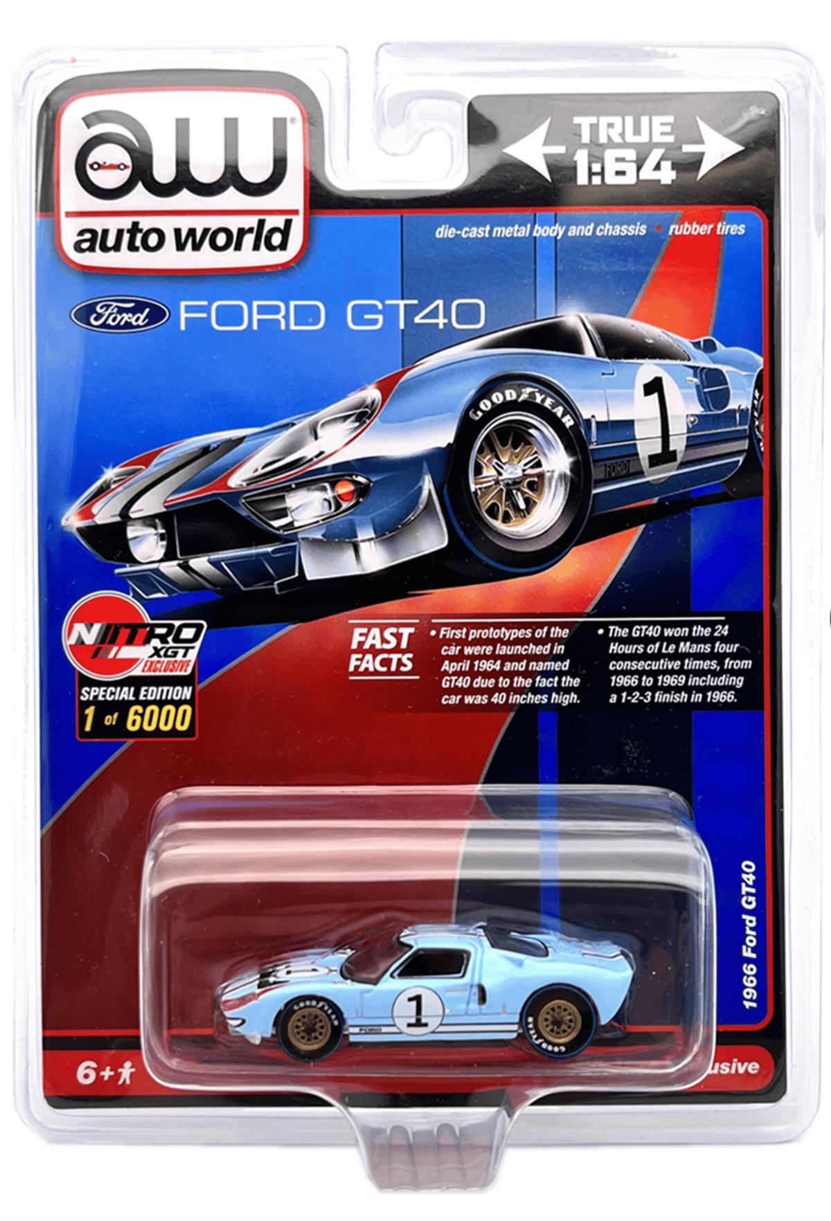 1/64 Auto World Ford GT40 Blue