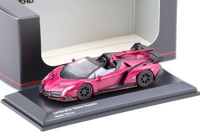 1/64 Kyosho Lamborghini Veneno Roadster Magenta