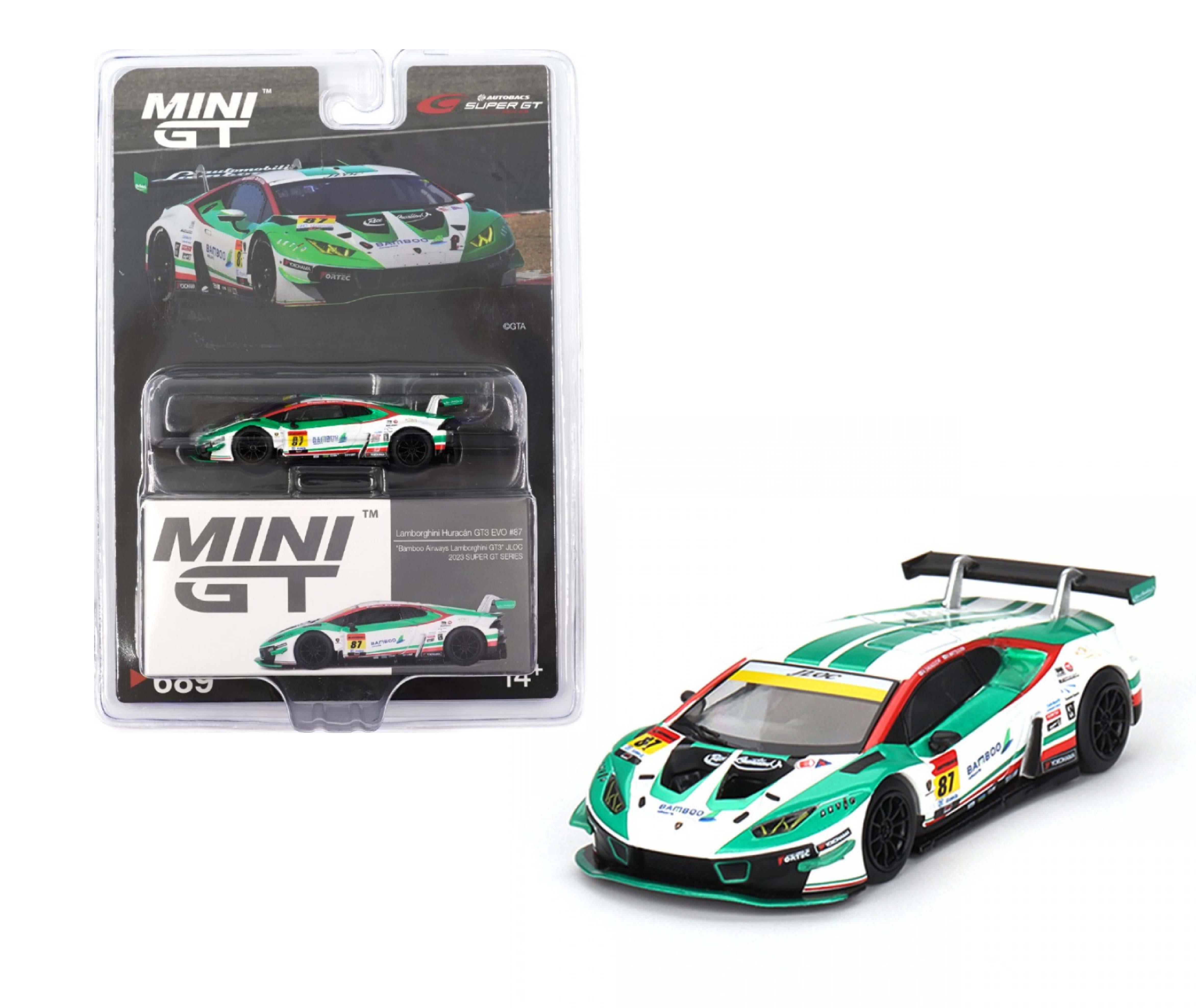 1/64 Lamborghini Huracan GT3 EVO 'Bamboo Airways' 2023 Super GT Series (Mini GT MIJO Exclusives)