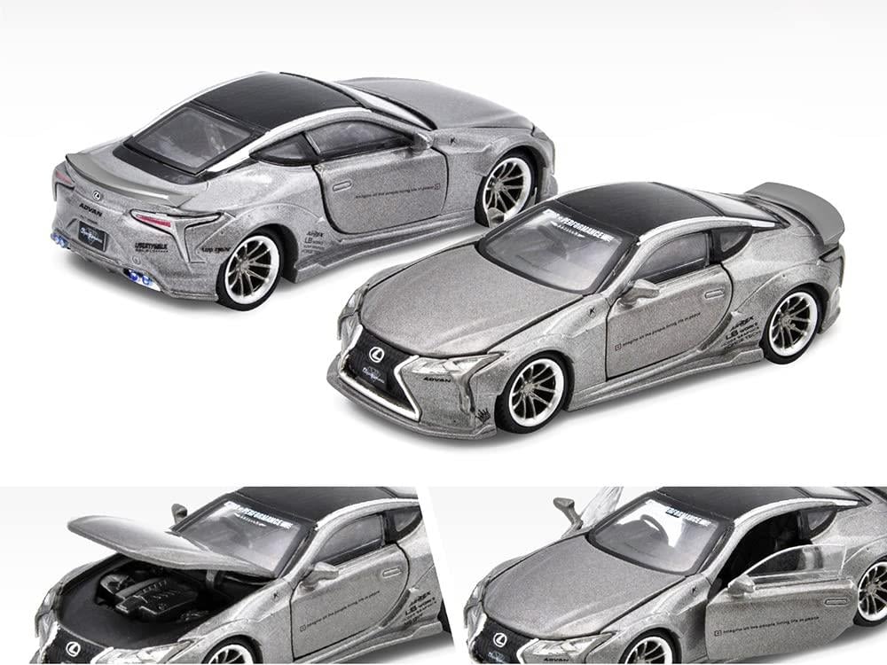 1/64 Lexus LC500 LBWK Metal Silver - ERACAR