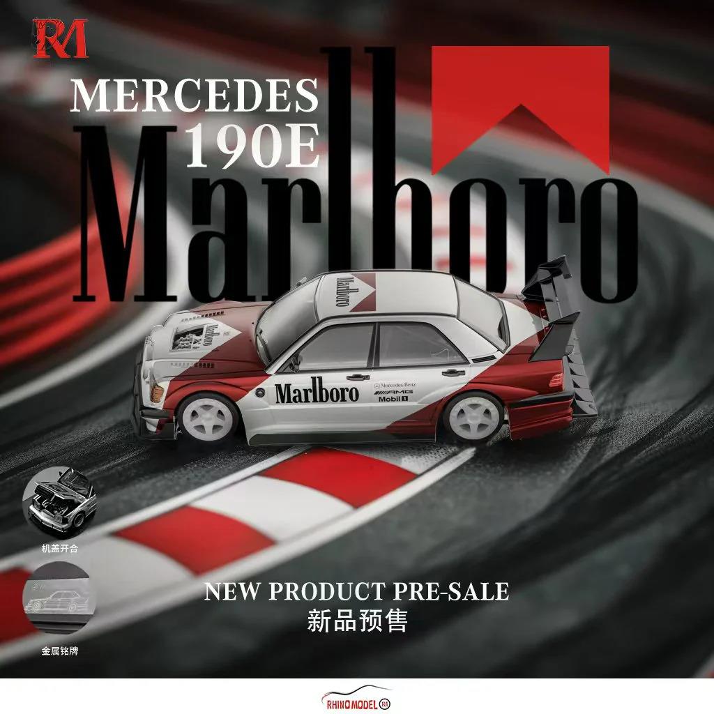 1/64 Mercedes Benz 190E Marlboro Red - Rhino Model