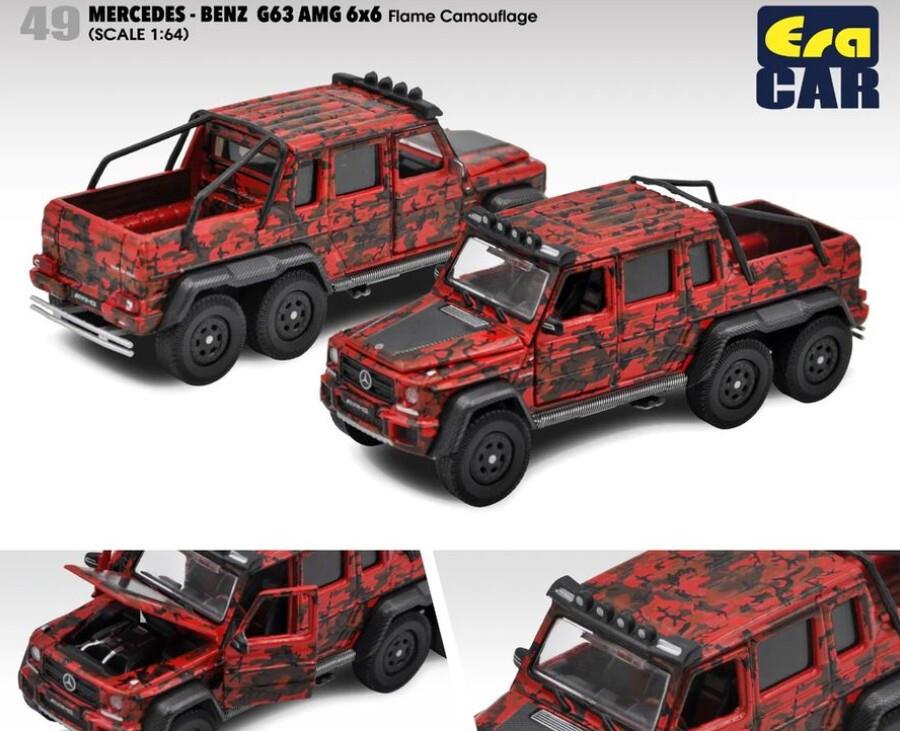 1/64 Mercedes Benz G63 AMG 6X6 Flame Camouflage - ERACAR