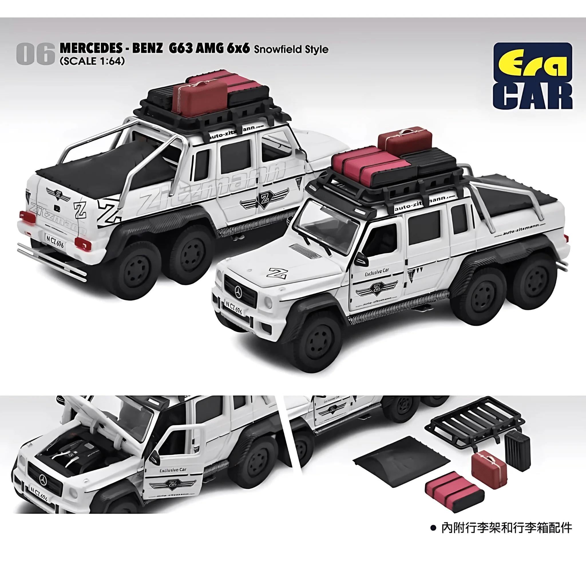 1/64 Mercedes Benz G63 AMG 6X6 Snowfield Style