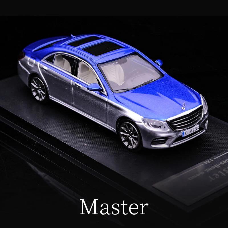 1/64 Mercedes Benz S450 W222 Silver/Blue (MASTER)