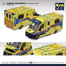 1/64 Mercedes Benz Sprinter HK Ambulance Yellow Livery