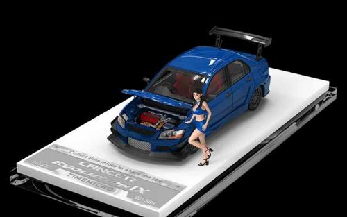 1/64 Mitsubishi EVO 9th Generation with Figure - TIME MICRO