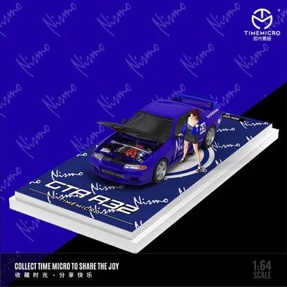 1/64 Nissan GTR R32 Nismo23 Racing with Figure - TIME MICRO