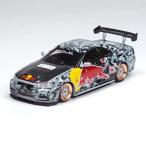 1/64 Nissan R34 Red Bull Livery (Fast Speed Model)