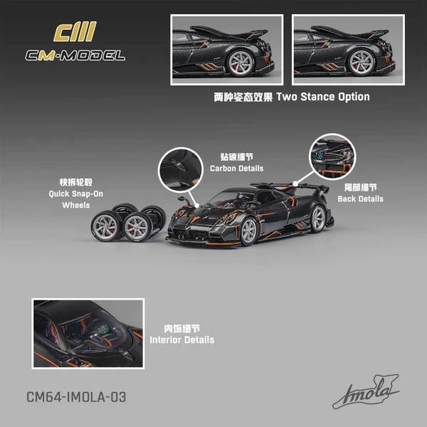 1/64 Pagani Imola Grey - CM MODEL