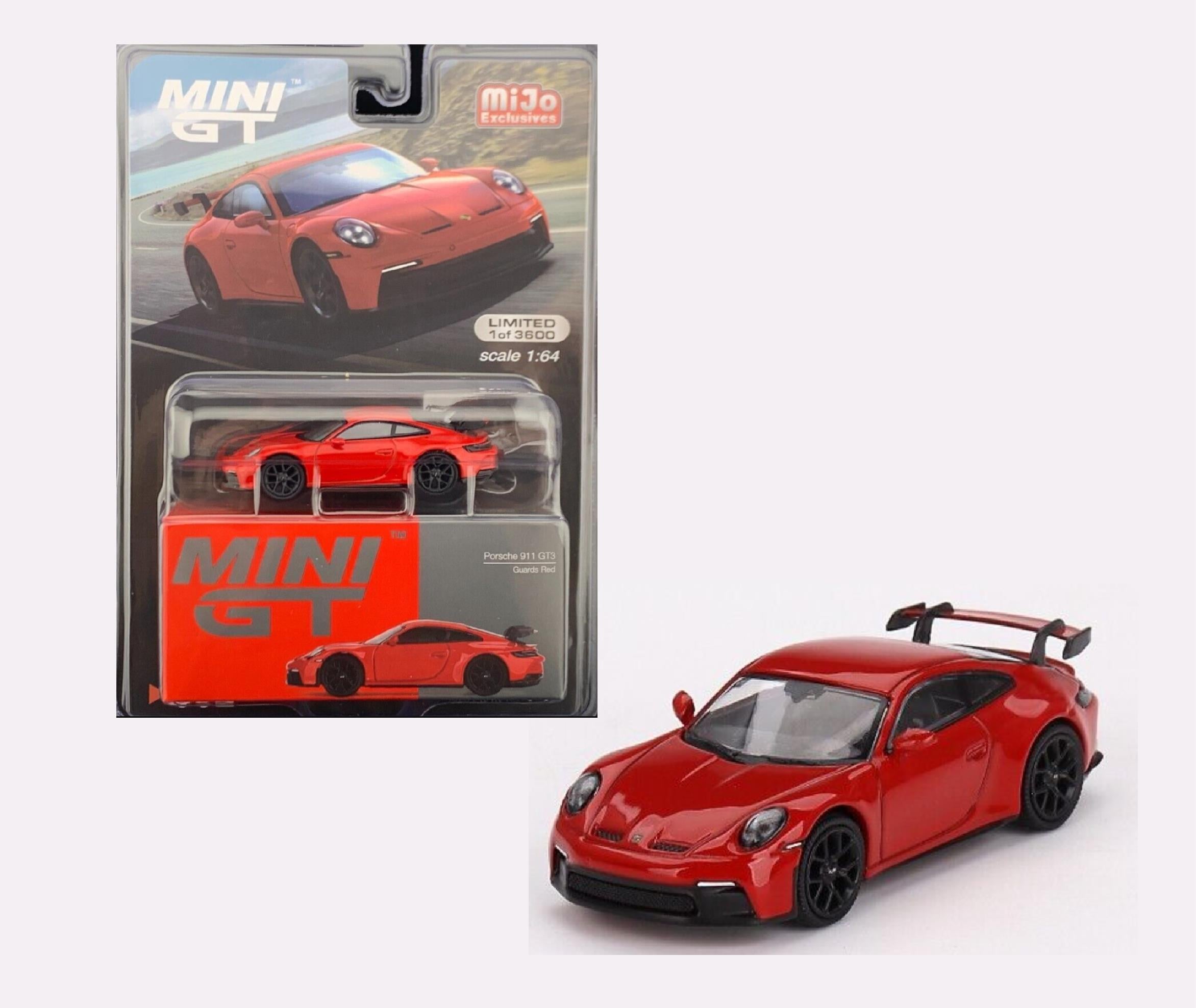 1/64 Porsche 911 GT3 Guards Red (Mini GT MIJO Exclusives)