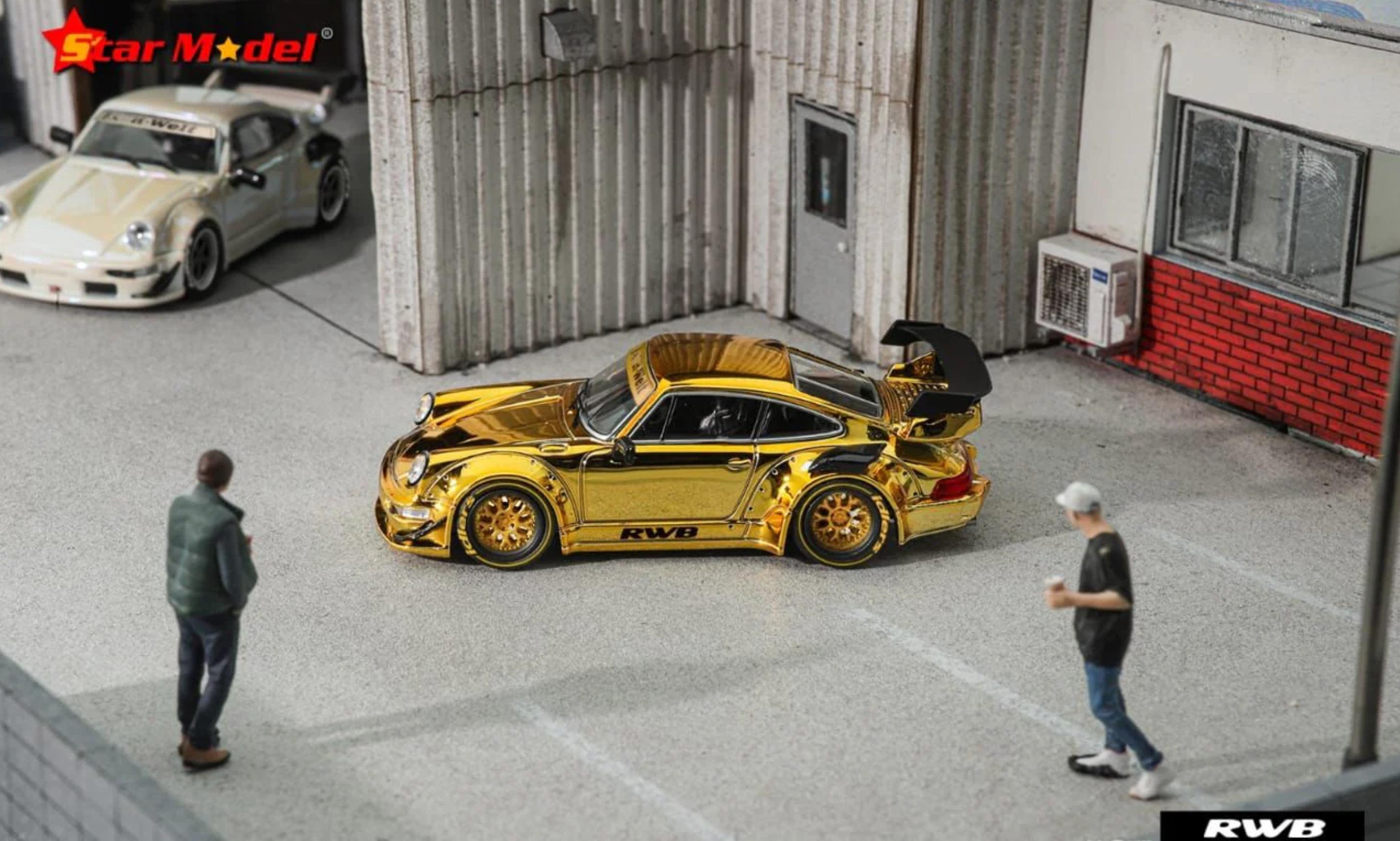 1/64 Porsche RWB 964 Gold - Star Model