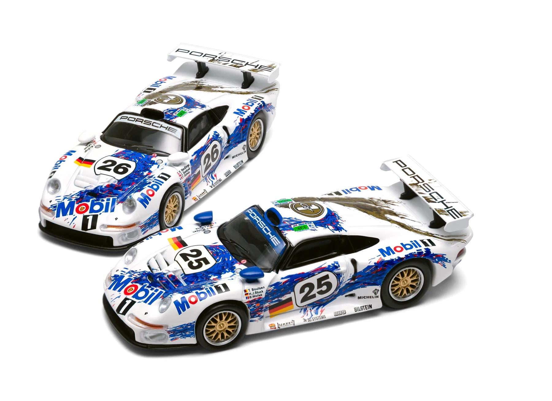 1/64 Sparky Porsche 911 GT1 Le Mans 1996 Set