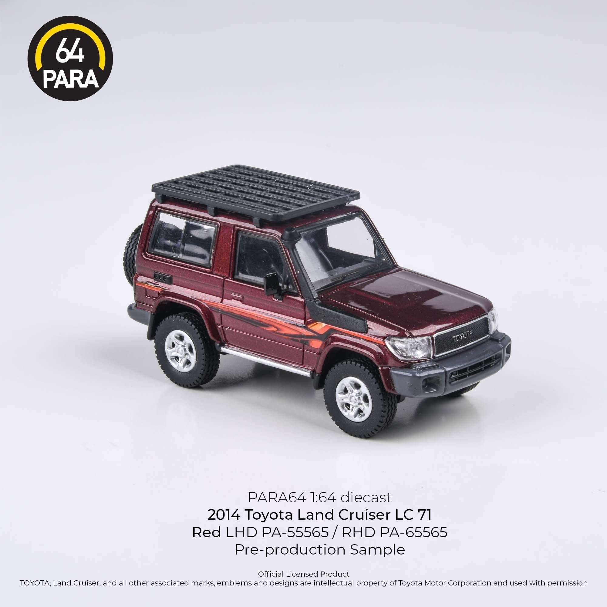 1/64 Toyota Land Cruiser Short Wheel Base Red (Para64)