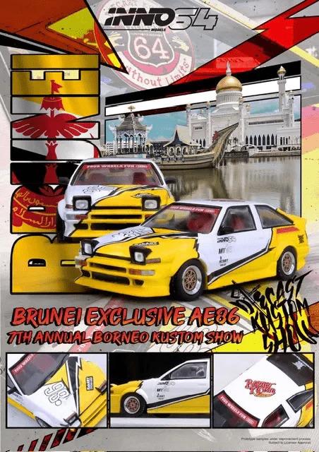 1/64 Toyota Sprinter Trueno AE86 Brunei Diecast Kustom Show 2024 