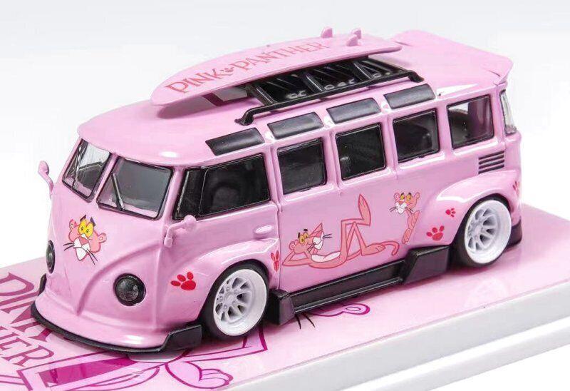 1/64 Volkswagen T1 Bus PINK PANTHER (Flame Model)