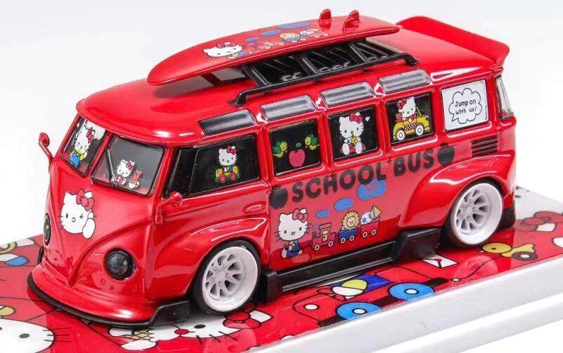 1/64 Volkwagen T1 Bus HELLO KITTY (Flame Model)