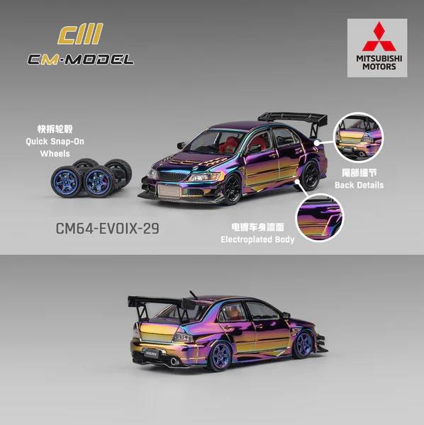 CM Model Mitsubishi Lancer Evolution IX Color Chrome