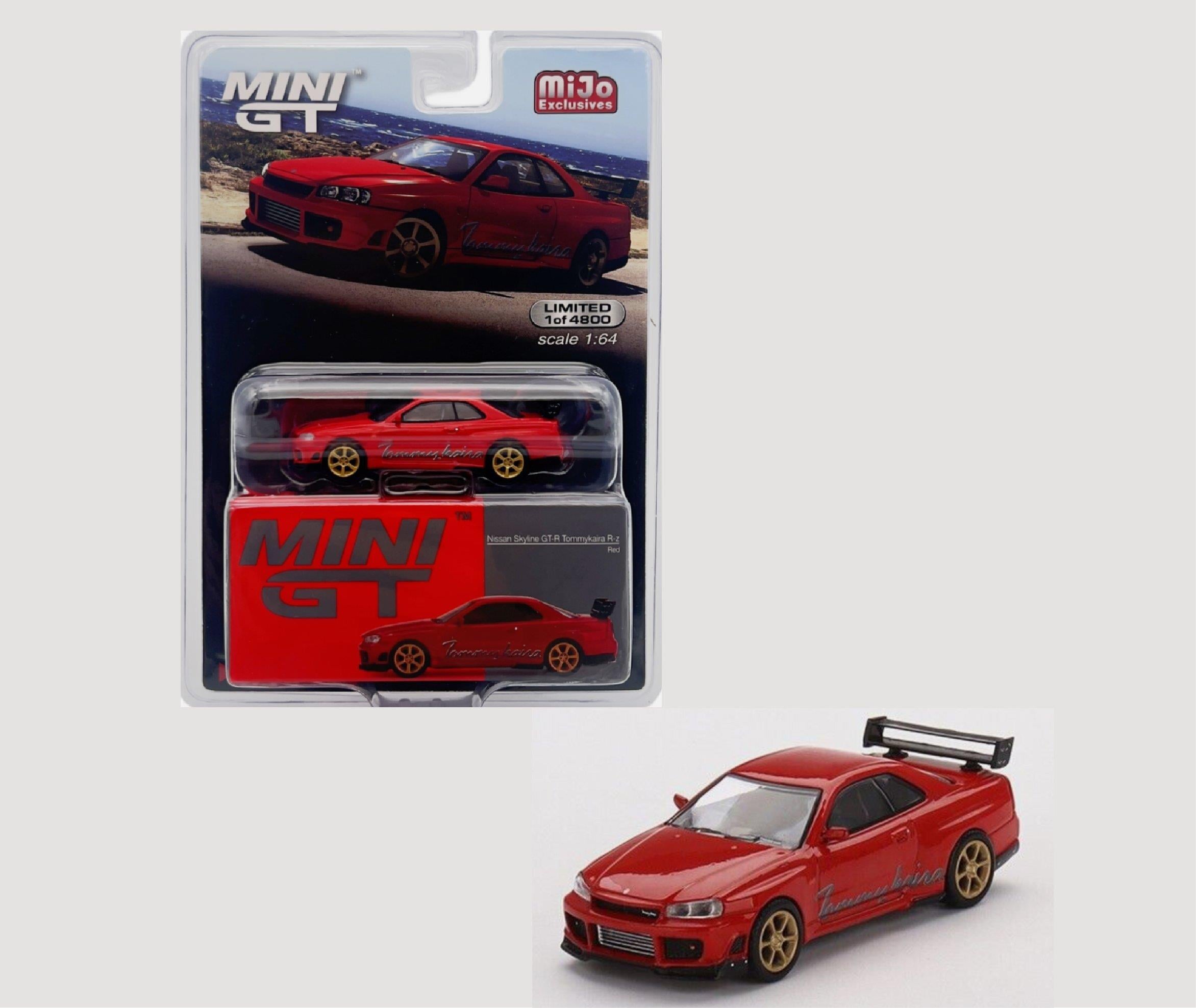 Mijo Exclusive Mini GT Nissan Skyline GT-R Tommykaira R-z Red