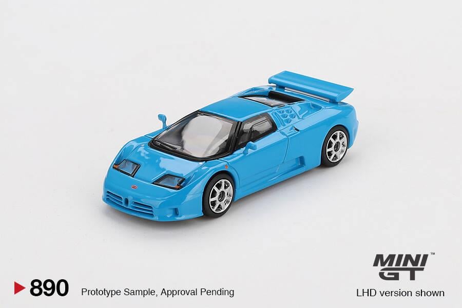Mini GT 1/64 Bugatti EB110 Super Sport Blu Bugatti - Blister Paket