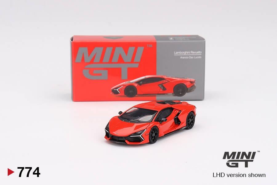 Mini GT 1/64 Lamborghini Revuelto Arancio Dac Lucido