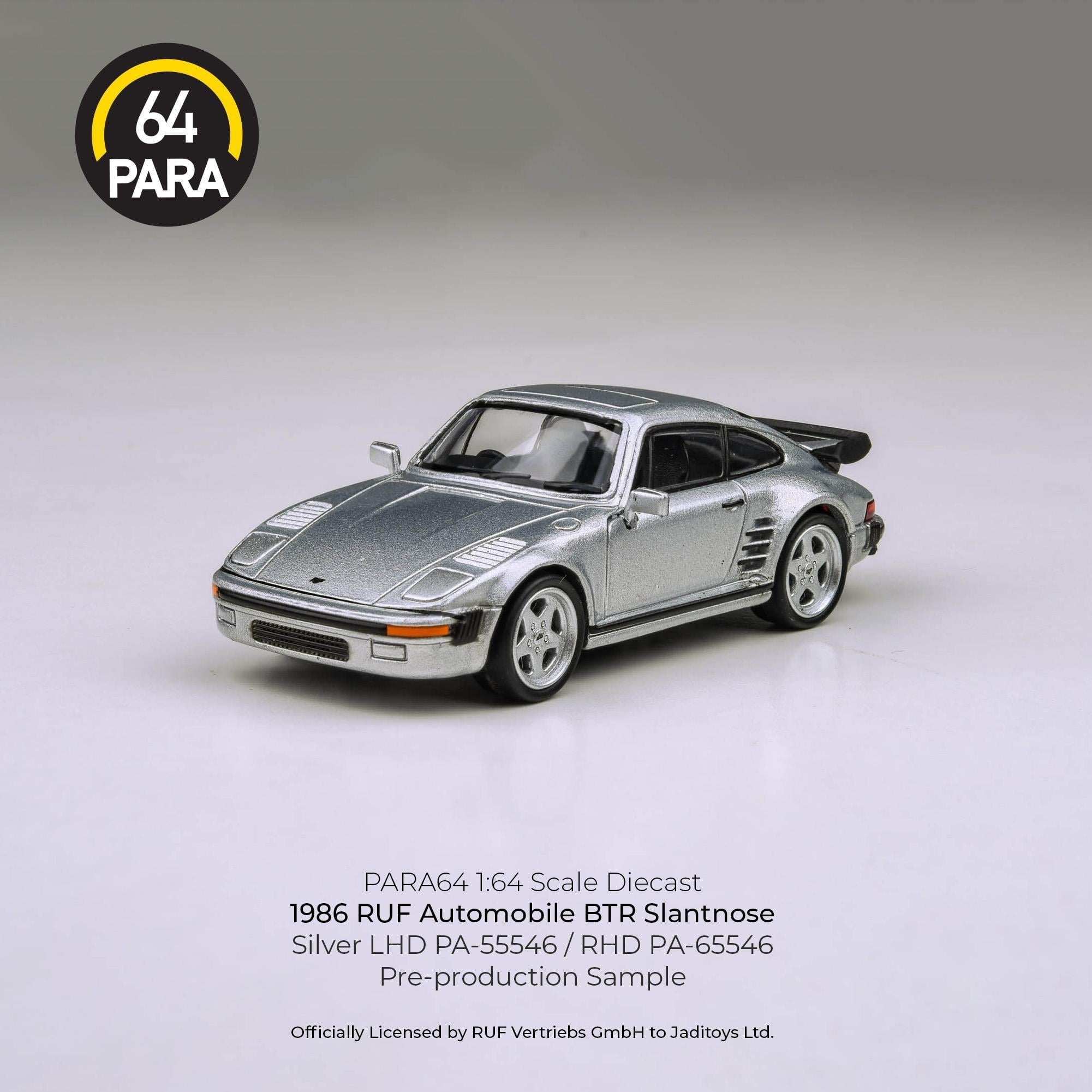 Para64 Porsche RUF BTR 1986 Slantnose Silver