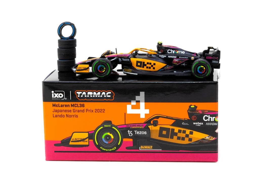 Tarmac Works 1/64 McLaren MCL36 Japanese Grand Prix 2022 Lando Norris #4 