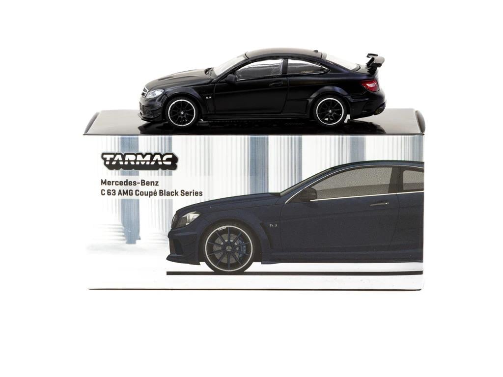 Tarmac Works 1/64 Mercedes-Benz C 63 AMG Coupé Black Series Matte Black