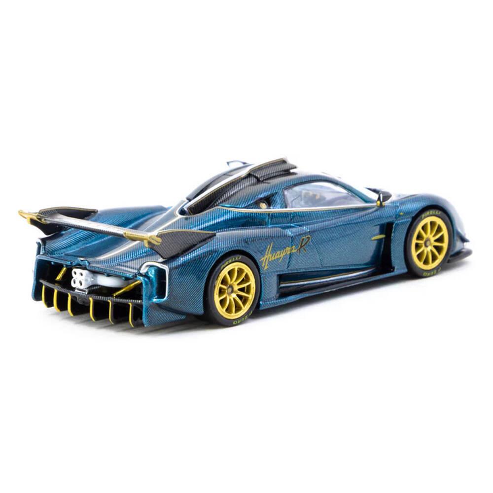 Tarmac Works 1/64 Pagani Huayra R Turquoise Carbon Fiber – USA Special Edition - GLOBAL64 T64G-TL035-TCF