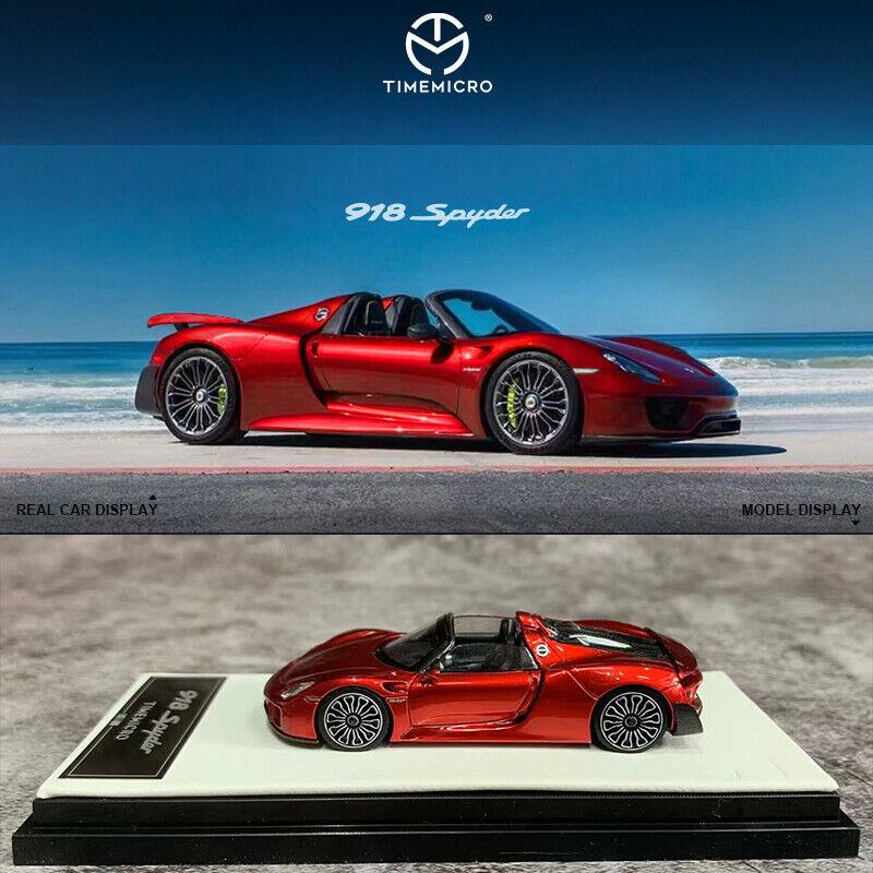 Time Micro 1/64 Porsche 918 Spyder Red