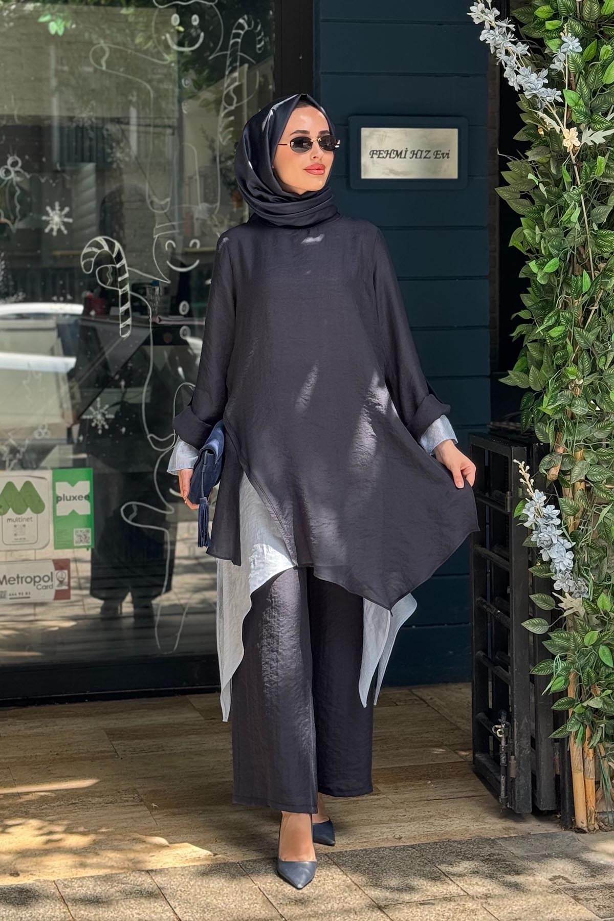 al-MARWAH Pantolnlu Takım 203036 Lacivert