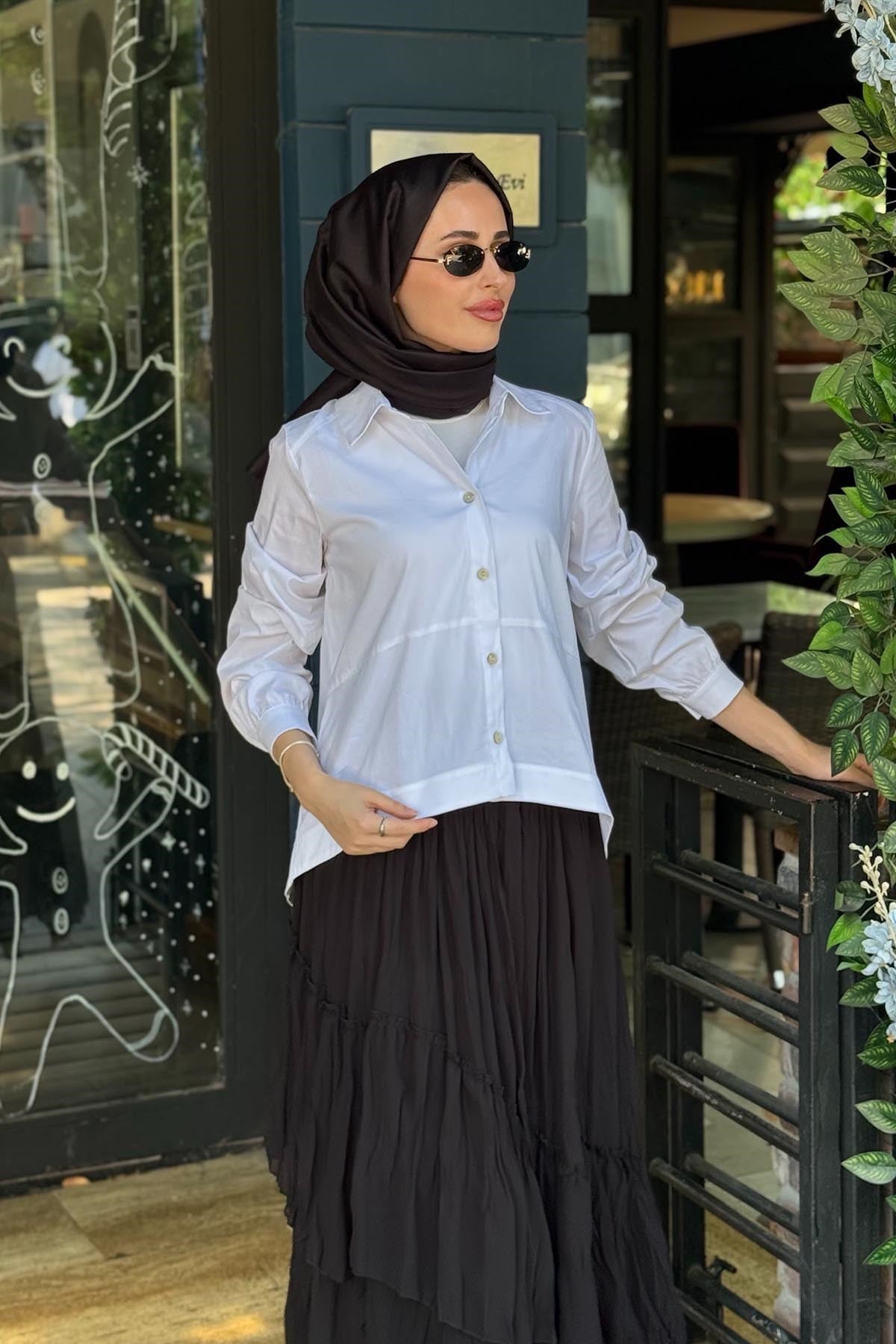 al-MARWAH Tunik 101018 Beyaz