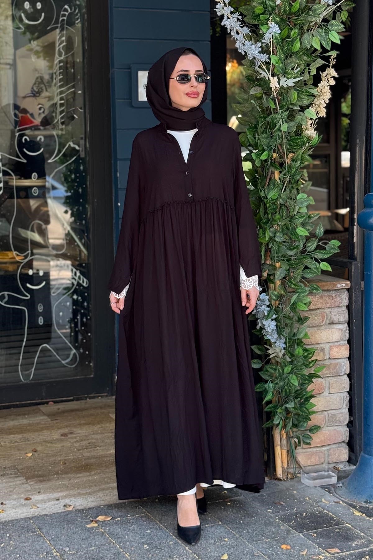 alMARWAH Elbise 202977 Siyah