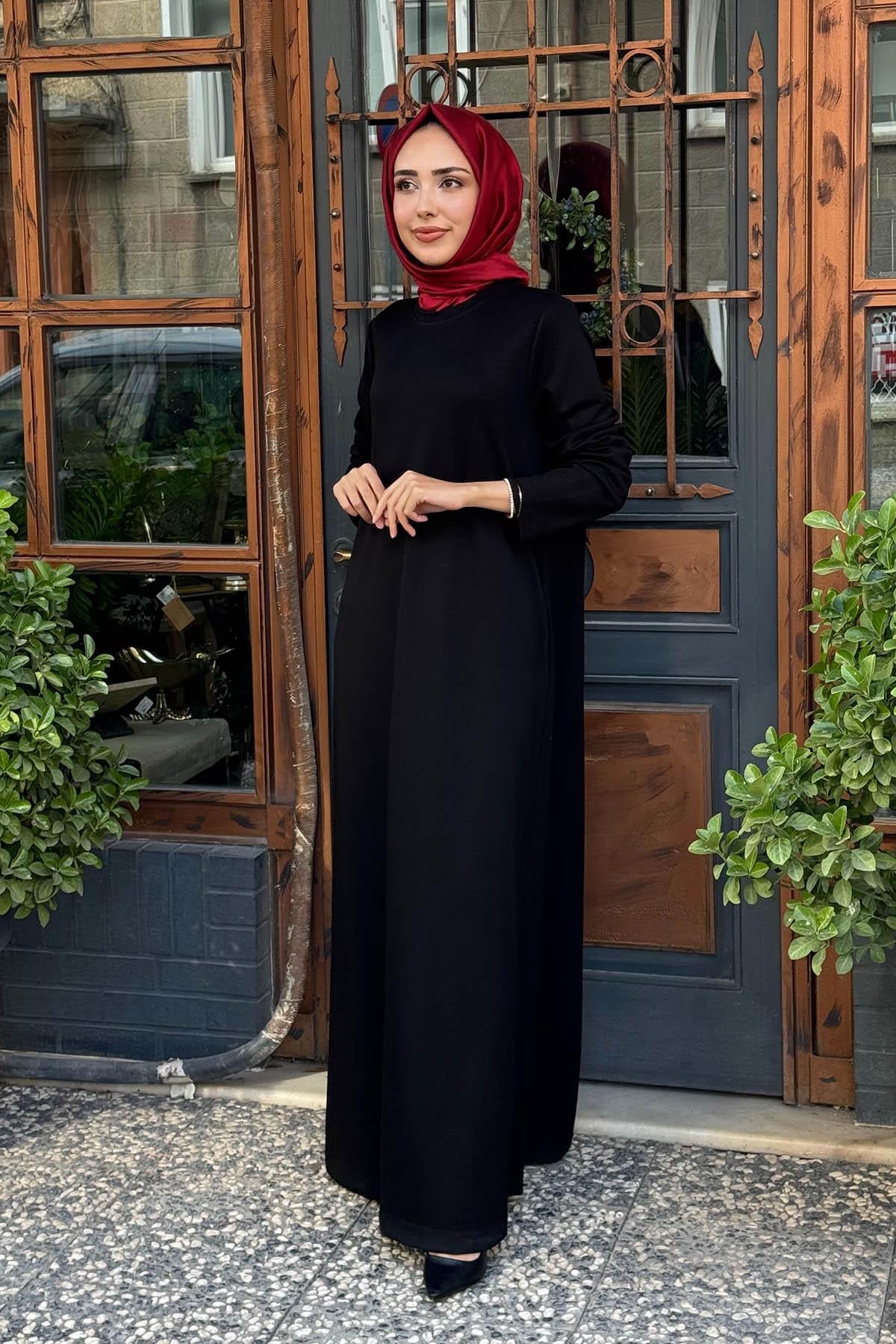alMARWAH Elbise 303796 Siyah