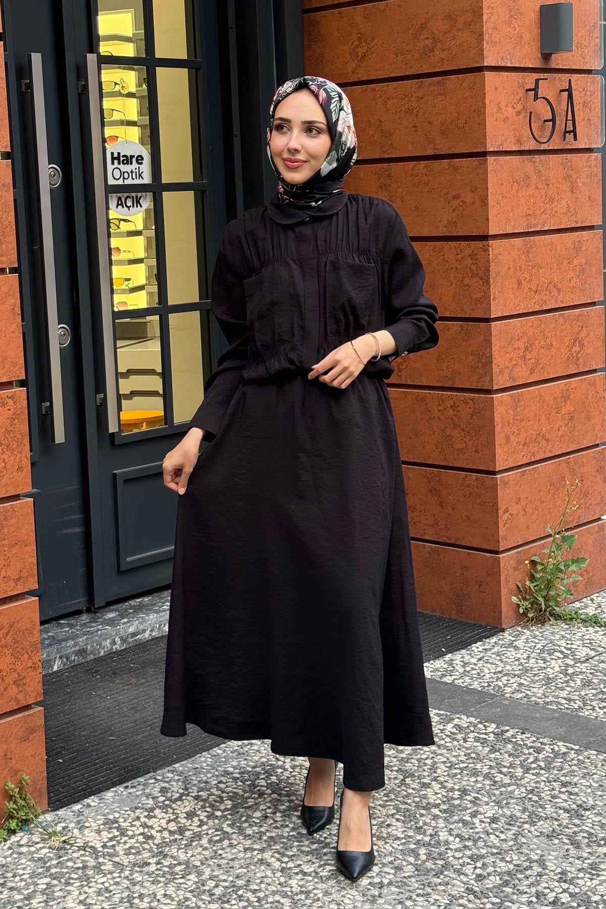 alMARWAH Etekli Takım 202868 Siyah