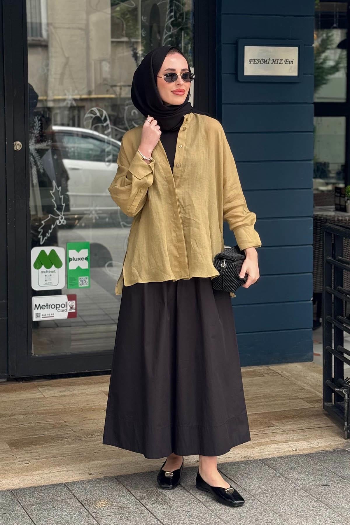 alMARWAH Gömlek 101008 Yeşil