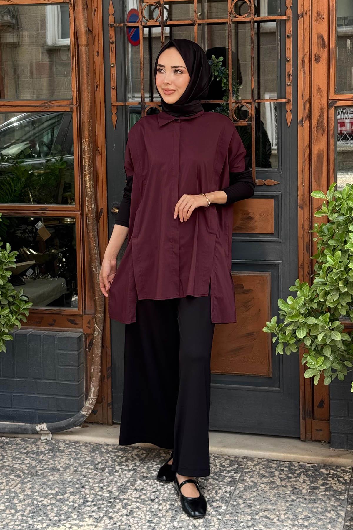 alMARWAH Pantolonlu Takım 202861 Bordo