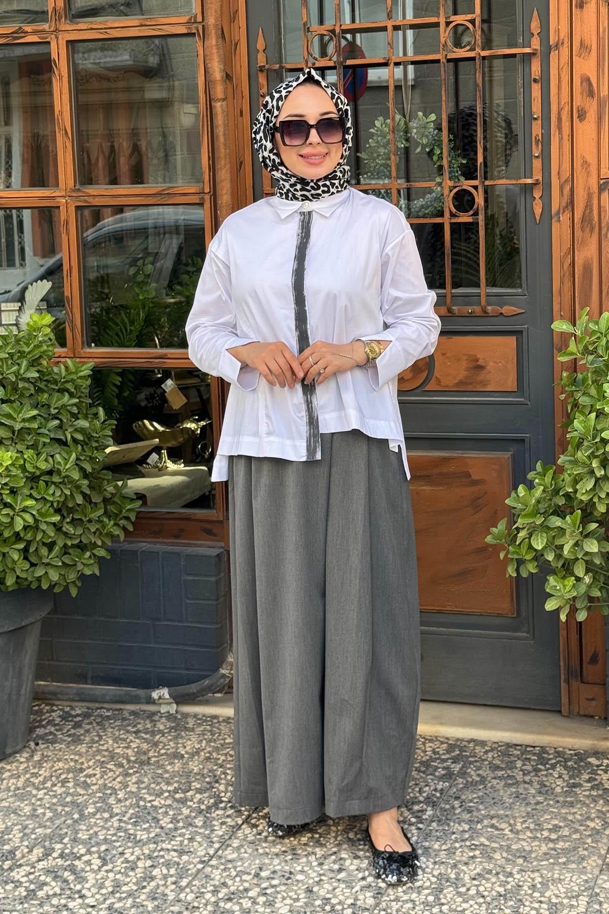 alMARWAH Pantolonlu Takım 202884 Gri