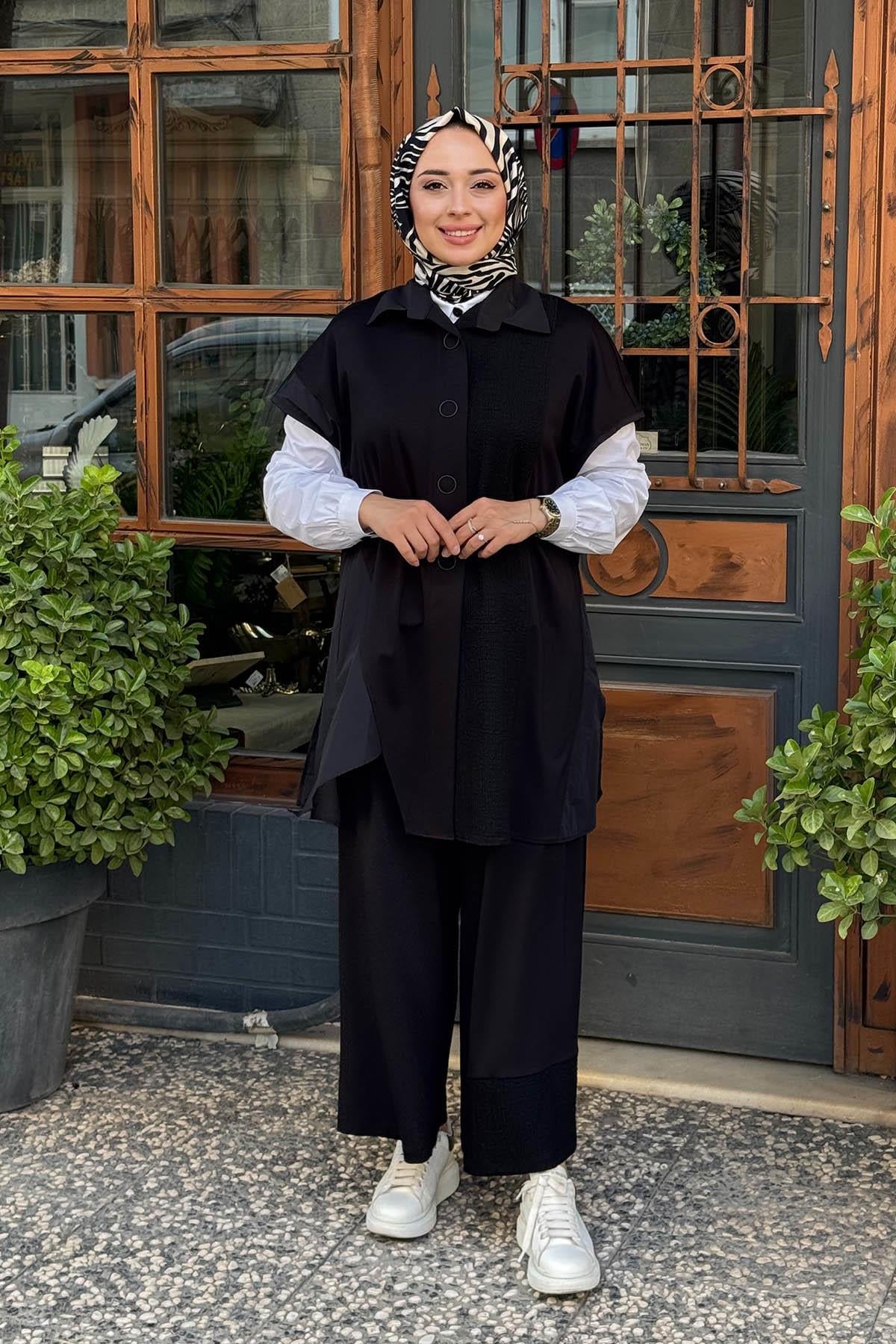 alMARWAH Pantolonlu Takım 202887 Siyah