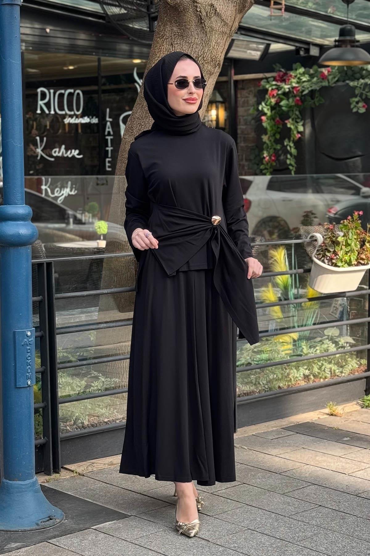 alMARWAH Pantolonlu Takım 202946 Siyah