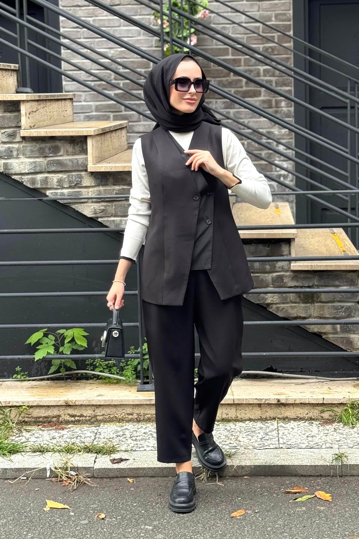 alMARWAH Pantolonlu Takım 202947 Siyah