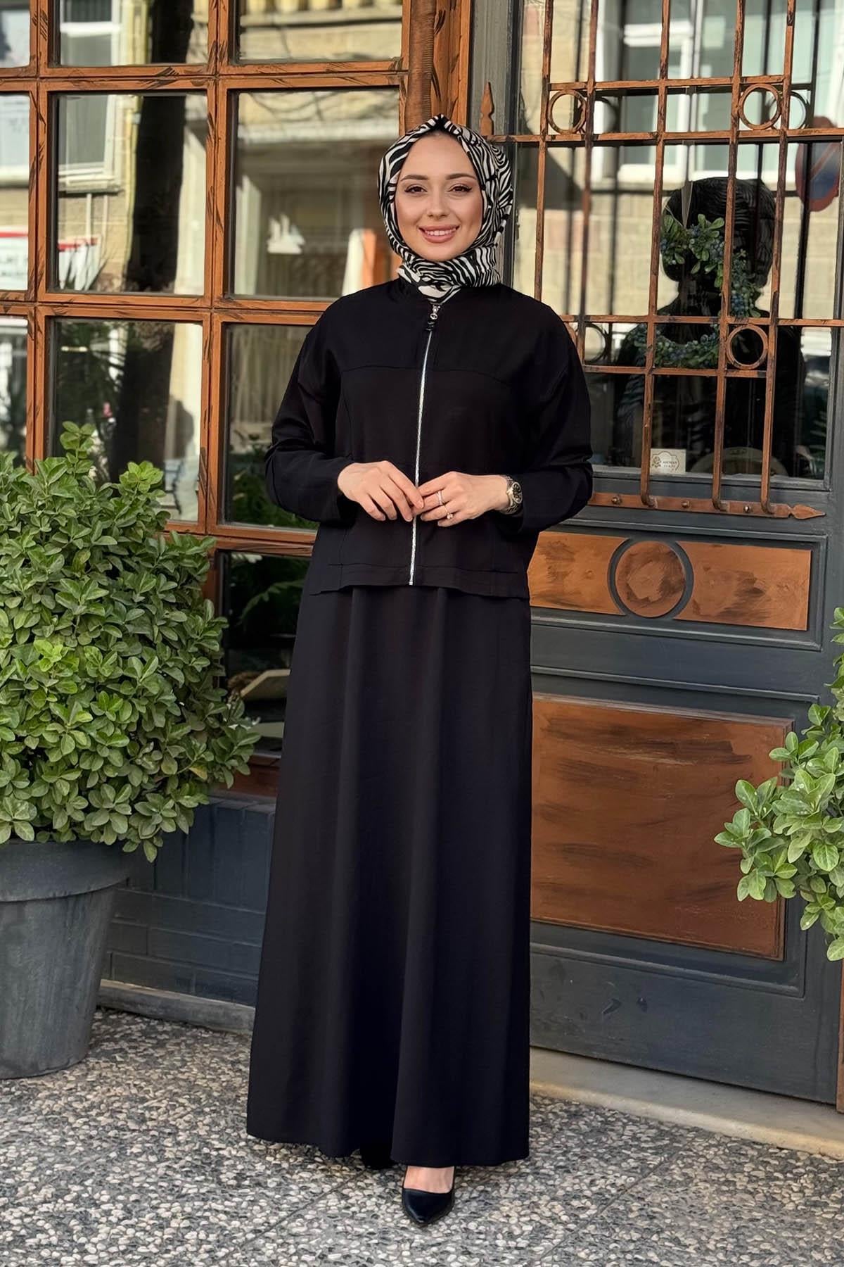 ceremony Elbise W-6943 Siyah